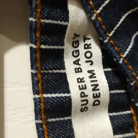 Cotton On Baggy Jean Striped Shorts Sz 8 NWT - Picture 3 of 5